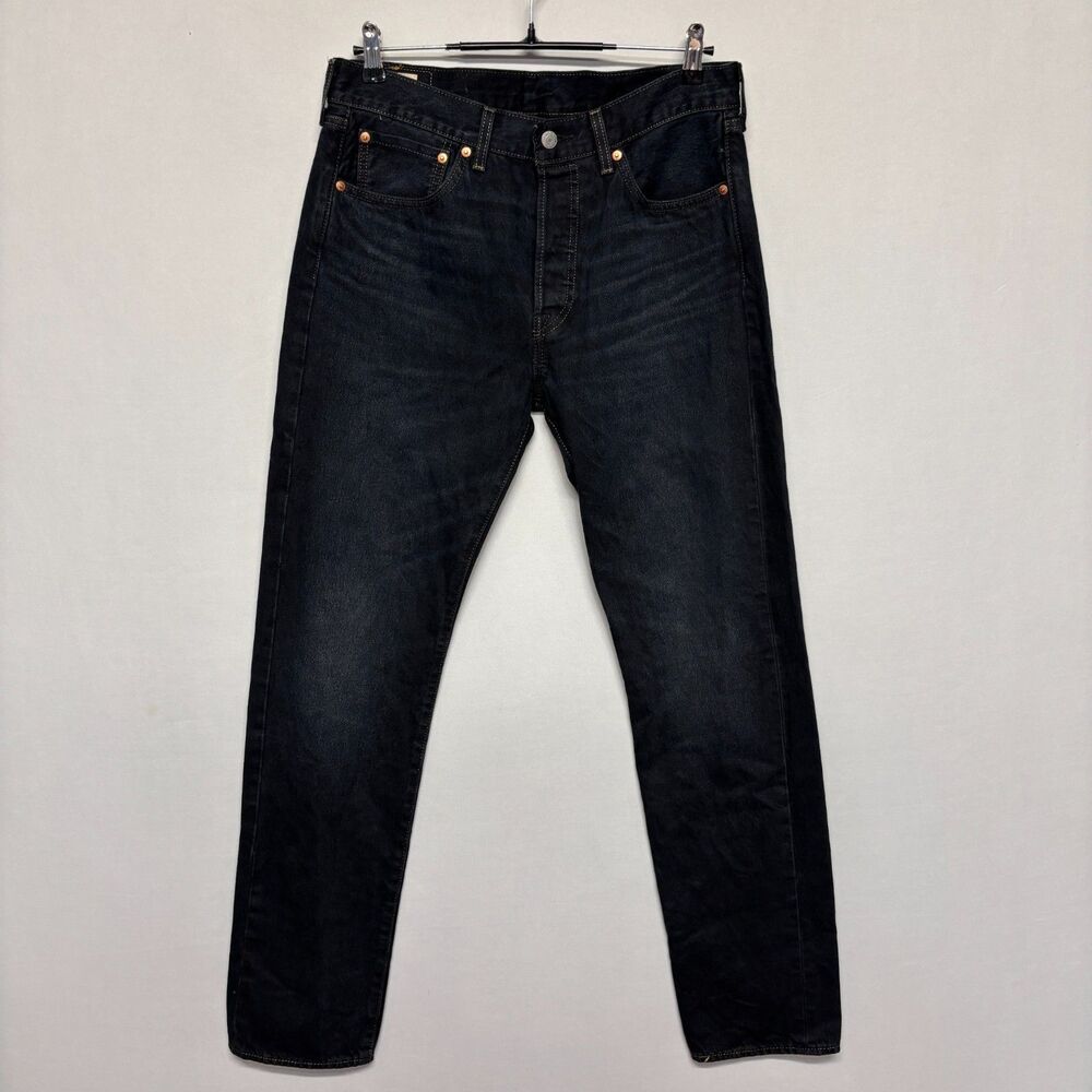 Levi's Premium 501 ST Slim Taper Jeans Size 32x34 Denim D131 -7
